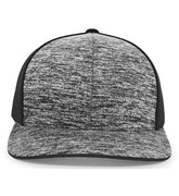 Aggressive Heather Trucker Snapback Cap - 106C